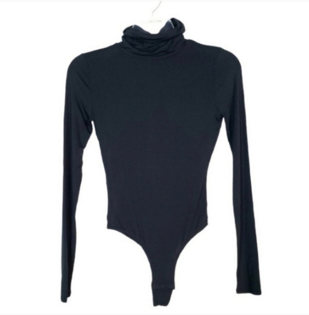 HILL HOUSE Luna bodysuit long sleeve NWT black